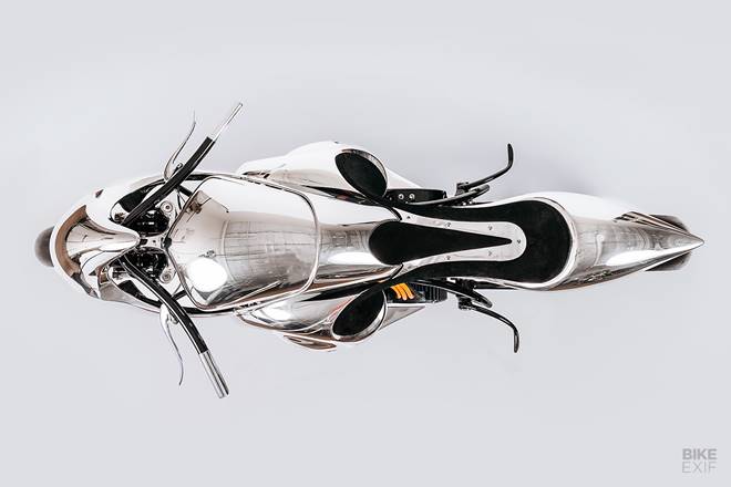 “I was trying to understand what quality really means, in a physical and personal way—and how it correlates to advancements in technology,” says Jay. “That’s not exclusive to electric vehicles by any means, but it’s why I felt so strongly about using electric power.” (Source: Bikeexif)
