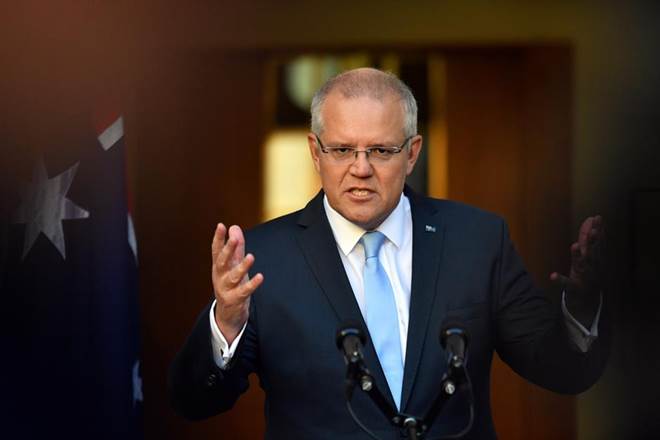 Scott Morrison, Scott Morrison india visit, australia, australia bushfire, australia fire