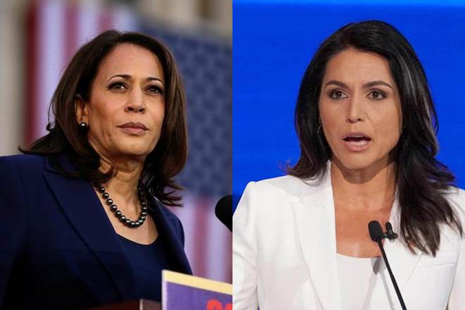 Kamala Harris, Tulsi Gabbard, Democratic presidential debate, US presidential elections, us election