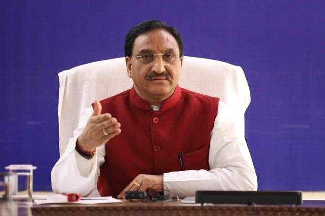 Dr Ramesh Pokhriyal Nishank, Union HRD Minister (Twitter image) Dr Ramesh Pokhriyal Nishank, Union HRD Minister (Twitter image)