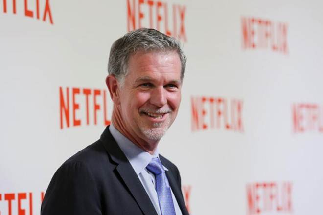 Reed Hastings, founder and CEO of Netflix, attends a red carpet as Netflix launches its video streaming service in France in Paris September 15, 2014