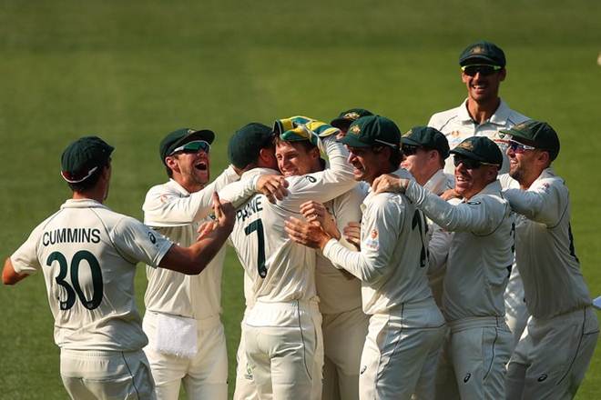 The visitors began the day in trouble on 44 for two in reply to Australia's 467 The visitors began the day in trouble on 44 for two in reply to Australia's 467