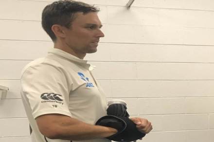 Boult needed medical attention but bowled in Australia's second innings. (Twitter/Black Caps) Boult needed medical attention but bowled in Australia's second innings. (Twitter/Black Caps)