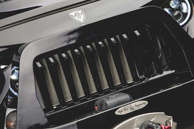 Other modifications made to the Wrangler include a 5-inch lift kit, Fox shock absorbers, 22-inch wheels wrapped in massive off-road tyres all of which are placed below the ‘Bushwaker’ wheel arches. It also gets electronic steps to make it easy to get in and out of.. you know.