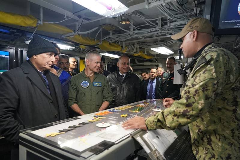 Rajnath Singh, US naval air station, Rajnath Singh in US, india us relation, defence, 2+2 ministerial dialogue, Naval Air Station, defence minister Rajnath Singh, Raksha Mantri Rajnath Singh, Raksha Mantri, American military