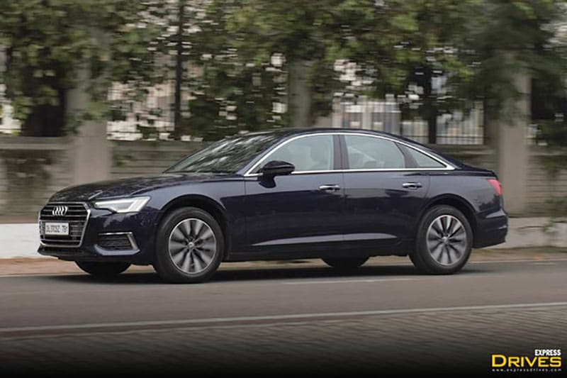 On the side, you get multi-spoke, dual-tone 18-inch alloy wheels. Prominent cuts and creases give the side profile of the new Audi A6 a strong character. It comes with door-mounted ORVMs and the window sill is highlighted by chrome which lends a car a premium appeal.