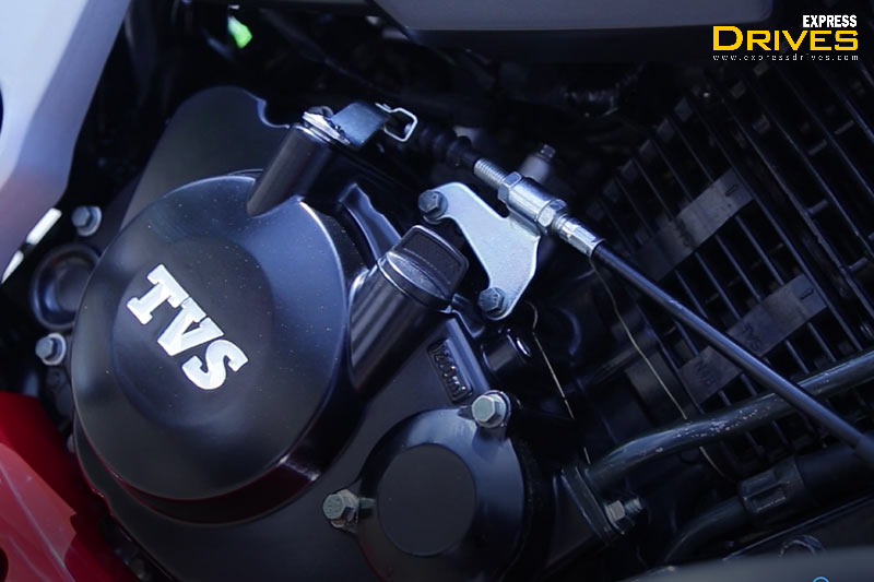 The new 2020 TVS Apache RTR 160 4V BS6 gets power from the same 159.7cc, single cylinder, oil-cooled engine mated to a five-speed transmission system. The engine being BS6 compliant now sees a slight drop in power and torque figures. While the power output is now 15.8hp, the peak torque output is now rated at 14.12Nm. That said, these figures see a decrease by 0.8hp and 0.68Nm respectively.