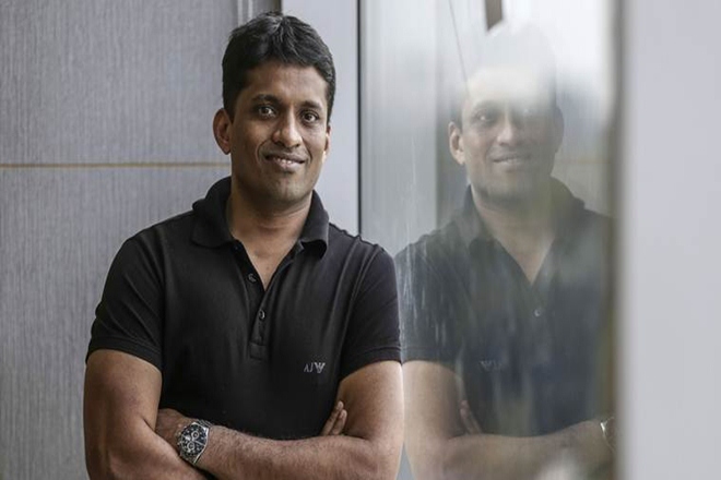 Byju Raveendran, Founder & CEO, Think & Learn Pvt. Ltd. BYJU'S learning App, poses for photograph in Bengaluru, India, on Wednesday, Apr 5, 2017. Photographer: Dhiraj Singh/Bloomberg Byju Raveendran, Founder & CEO, Think & Learn Pvt. Ltd. BYJU'S learning App, poses for photograph in Bengaluru, India, on Wednesday, Apr 5, 2017. Photographer: Dhiraj Singh/Bloomberg