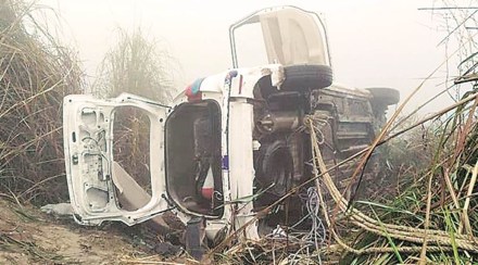 According to eyewitness Louis Mireles, he was walking to the bus stop when he heard it happen and saw the GMC driver run away from the scene. 