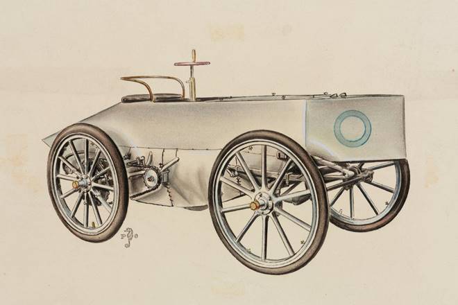 Jeantaud world land speed record car, 1899.