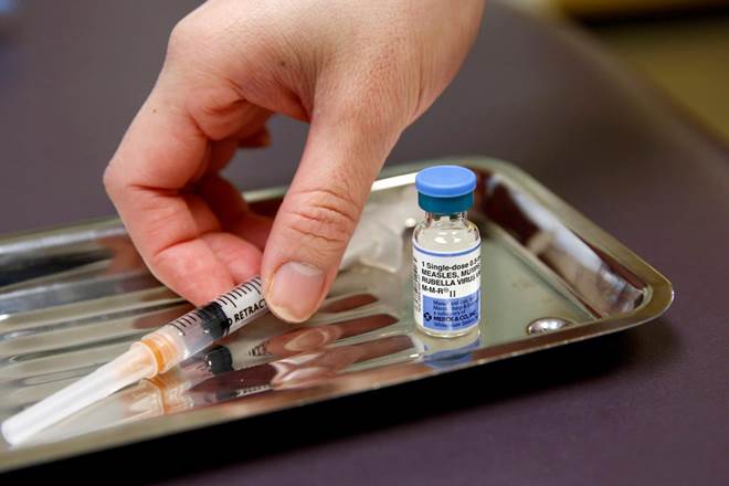 The WHO and UNICEF estimated that 86 percent of children globally received the first dose of measles vaccine in 2018, but fewer than 70 per cent received the second recommended dose. (Reuters)