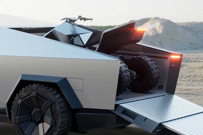 tesla cyberquad electric atv tesla dirt bike