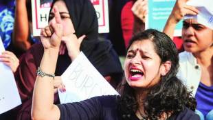 Protesters raise slogans during a protest against the Citizenship Amendment Act in Bengaluru (PTI Image)