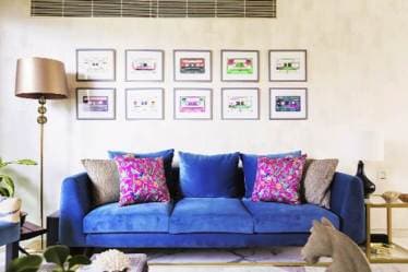 The colour blue stands best for the sky and the sea, both of which have a calming effect on the mind. T