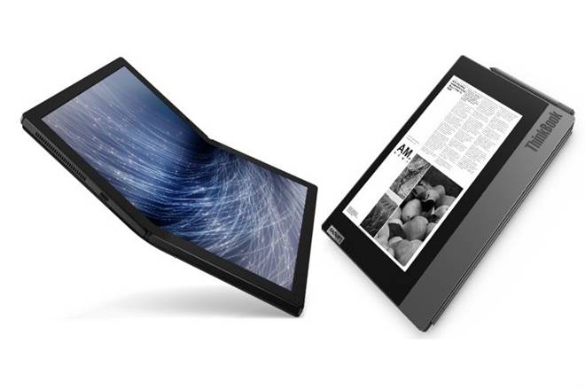 Lenovo announced the ThinkPad X1 Fold, the first laptop with a foldable screen. (IE Photo)