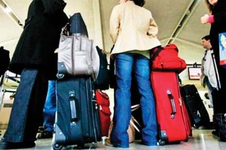 After noticing the damage to his bag, Bharucha raises the issue with GoAir's representative at the airport. (Representative image)