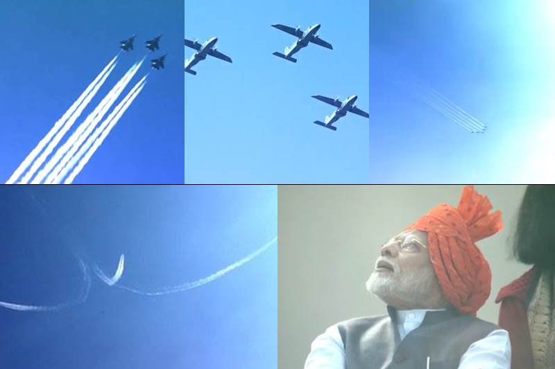 After the Republic Day parade concluded at Rajpath, Prime Minister greetd the crowd present at the site. (Image: DD National)