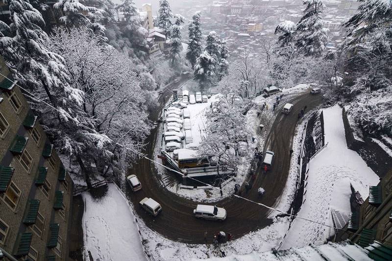 Snowfall in Shimla, shimla, shimla weather, shimla temperature, shimla snowfall, snowfall, snow, shimla tourists, shimla travel