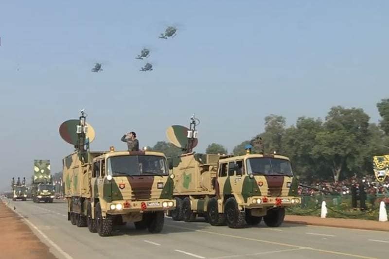 Anti-Satellite (A-SAT) Weapon- Mission Shakthi, developed by the DRDO, was also showcased at the Rajpath during the celebration of 71st Republic Day. Advanced Light Helicopters- Weapon System Integrated Rudra and 2 Advanced Light Helicopters, Dhruv of Army Aviation were part of the flypast. (Image: DD National)