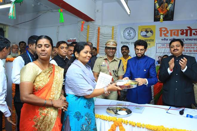 shiv bhojan scheme, aaditya thackeray, uddhav thackeray, maharashtra news