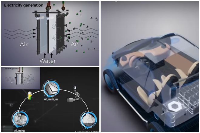 aluminium fuel cell graphene electric car battery