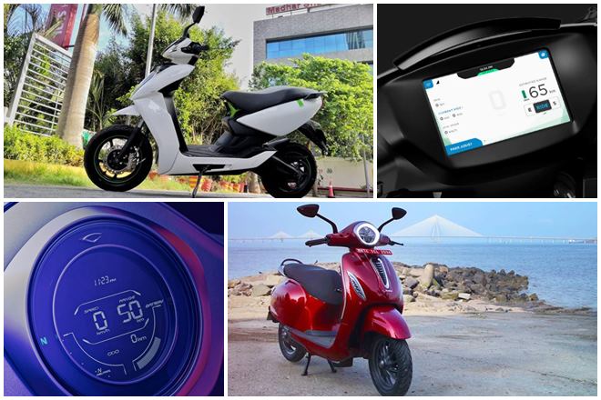 Bajaj Chetak Electric vs Ather 450 spec comparison: Range, charging, features, price