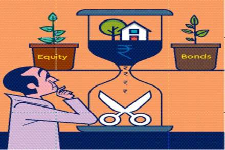 That is, the break-even rate for Rs 40 lakh to outperform Rs 50 lakh over five years at 4% net of tax, is 9% net of tax.