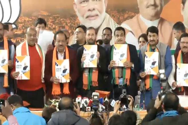 delhi elections, bjp, bjp manifesto, bjp delhi manifesto, bjp manifesto for delhi, manifesto for delhi, delhi manifesto, delhi polls 2020