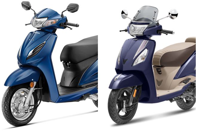 honda activa 6g vs tvs jupiter bs6 scooter