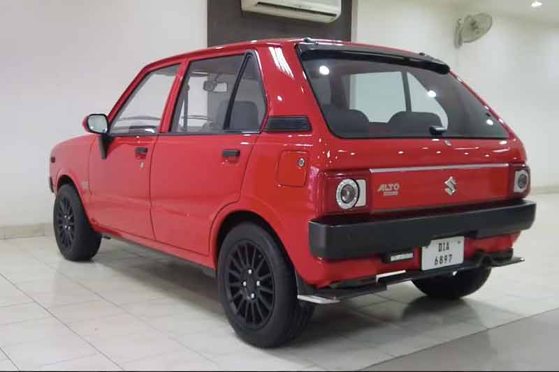 The modifications include front disc brakes, 13-inch alloy wheels (originals were 12 inch steel rims), air conditioning, reverse parking sensors, a tachometer, and the list continues.