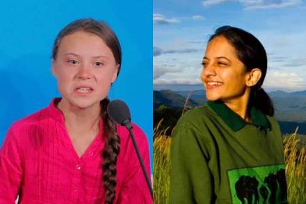 Greta Thunberg, Krithi Karanth, climate change, wef 2020, world economic forum, climate heroes, WEF summit, davos 2020