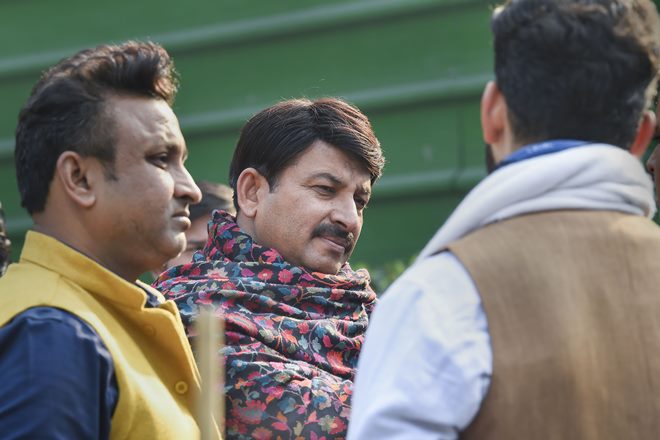 Delhi party chief Manoj Tiwari (PTI image)