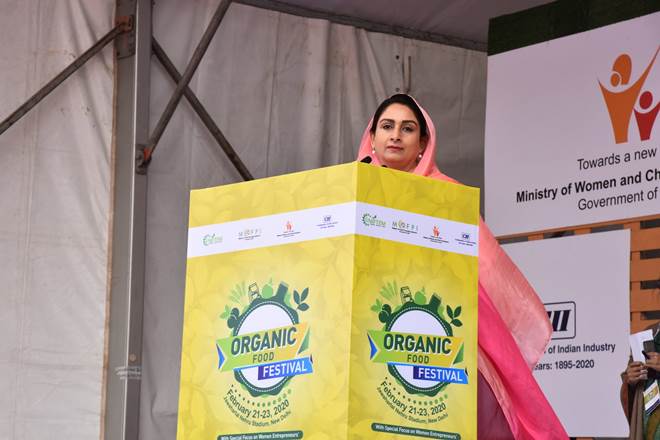 Addressing the event, Badal said the two ministries have come together to give women entrepreneurs in the organic sector "wings to fly and reach the sky". (Twitter image) Addressing the event, Badal said the two ministries have come together to give women entrepreneurs in the organic sector "wings to fly and reach the sky". (Twitter image)