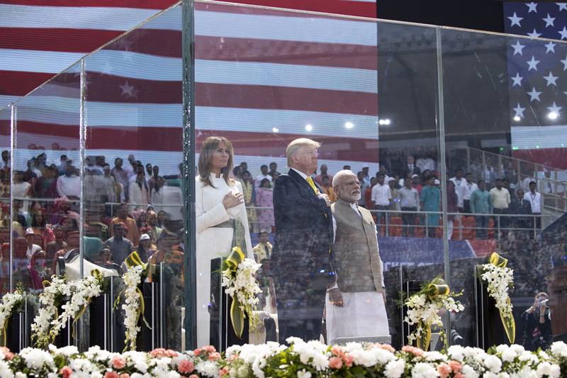 trump india visit, donald trump india visit, donald trump india visit 2020, trump india visit 2020, PM Modi welcomes US President, Melania, Modi, Sabarmati ashram, Motera stadium, Taj Mahal, ITC Delhi