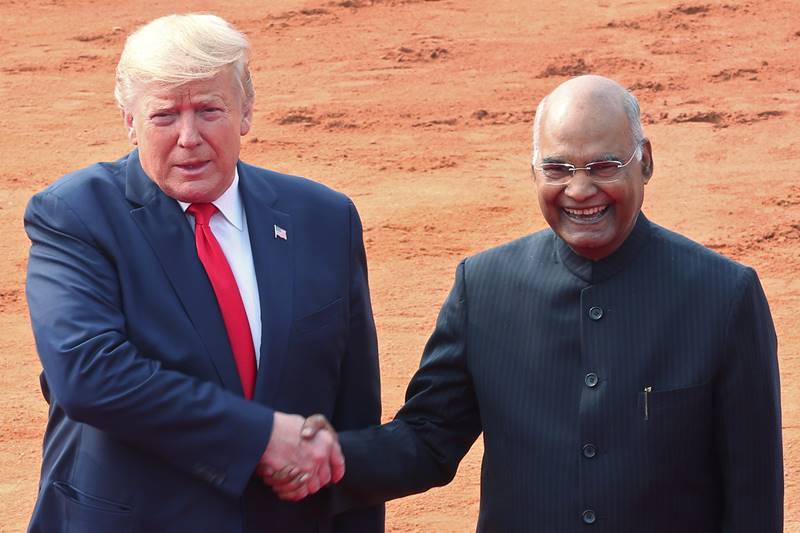 trump india visit, donald trump india visit, donald trump india visit 2020, trump india visit 2020, PM Modi welcomes US President, Melania, Modi, Sabarmati ashram, Motera stadium, Taj Mahal, ITC Delhi