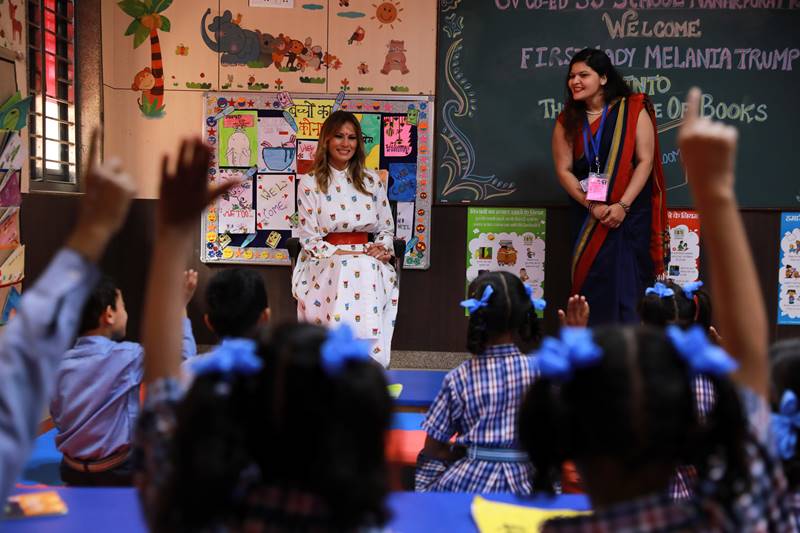 trump india visit, donald trump india visit, donald trump india visit 2020, trump india visit 2020, PM Modi welcomes US President, Melania, Modi, Sabarmati ashram, Motera stadium, Taj Mahal, ITC Delhi