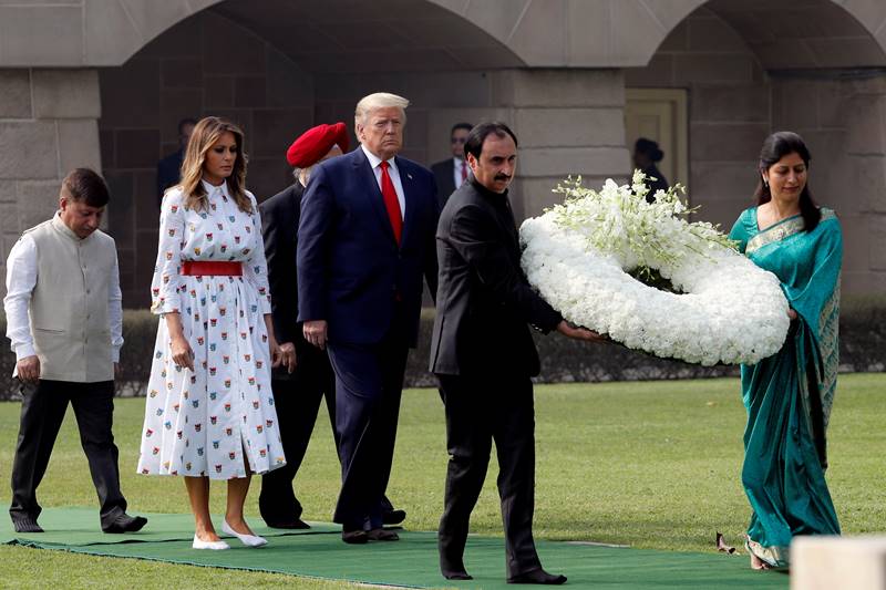 trump india visit, donald trump india visit, donald trump india visit 2020, trump india visit 2020, PM Modi welcomes US President, Melania, Modi, Sabarmati ashram, Motera stadium, Taj Mahal, ITC Delhi