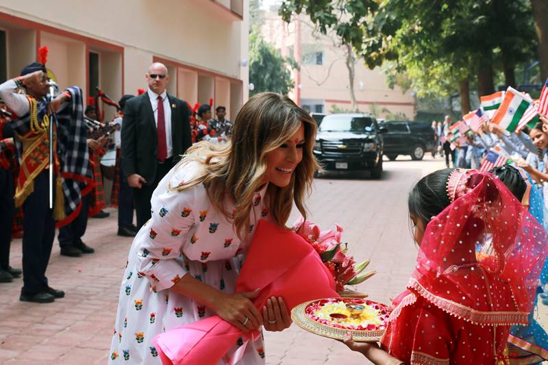 trump india visit, donald trump india visit, donald trump india visit 2020, trump india visit 2020, PM Modi welcomes US President, Melania, Modi, Sabarmati ashram, Motera stadium, Taj Mahal, ITC Delhi