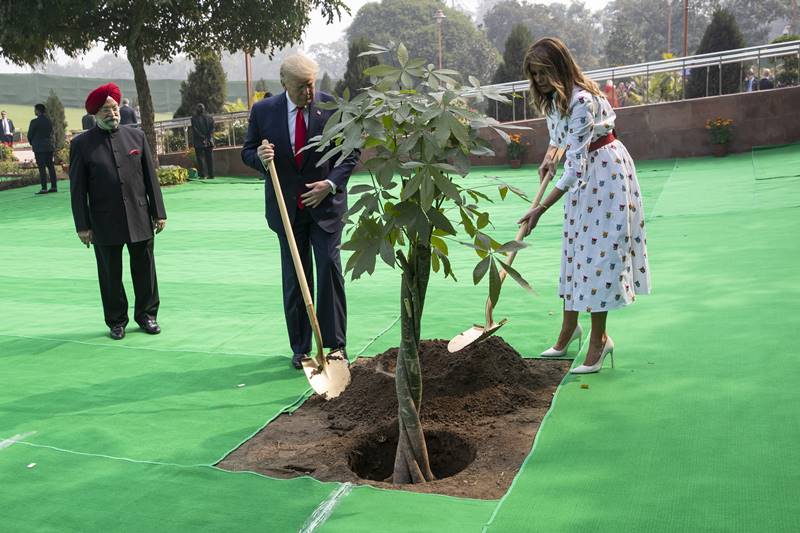 trump india visit, donald trump india visit, donald trump india visit 2020, trump india visit 2020, PM Modi welcomes US President, Melania, Modi, Sabarmati ashram, Motera stadium, Taj Mahal, ITC Delhi