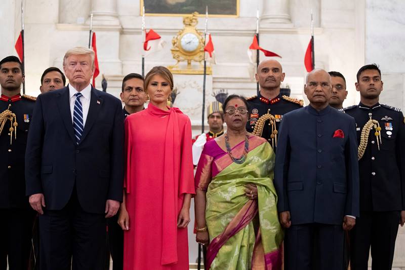 trump india visit, donald trump india visit, donald trump india visit 2020, trump india visit 2020, PM Modi welcomes US President, Melania, Modi, Sabarmati ashram, Motera stadium, Taj Mahal, ITC Delhi