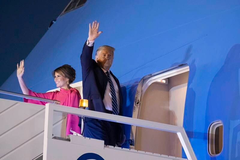 trump india visit, donald trump india visit, donald trump india visit 2020, trump india visit 2020, PM Modi welcomes US President, Melania, Modi, Sabarmati ashram, Motera stadium, Taj Mahal, ITC Delhi