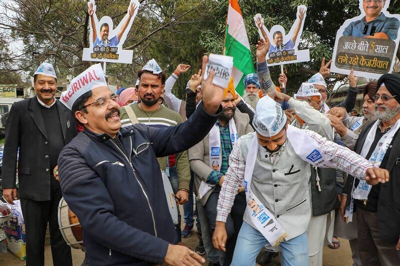 Delhi election, Delhi election result live, Delhi election 2020 result, Delhi election live update, Delhi election result eci, Delhi election result seat wise, arvind kejriwal, arvind kejriwal election result