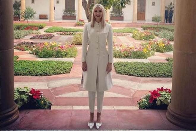 namaste trump, donald trump, us president, donald trump news, trump in india, trump india visit, trump india visit date, trump india visit ahmedabad, trump india visit schedule, trump india visit agra, trump india visit feb 2020, trump india news, melania trump in India, ivanka trump in india, anita dongre ivanka dress