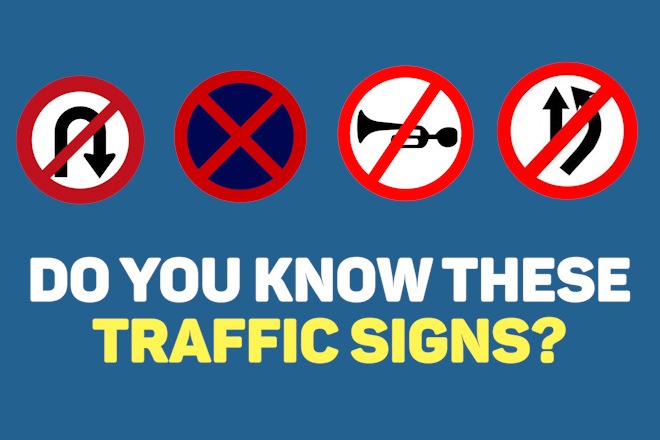 Can you identify these 10 important traffic signs?