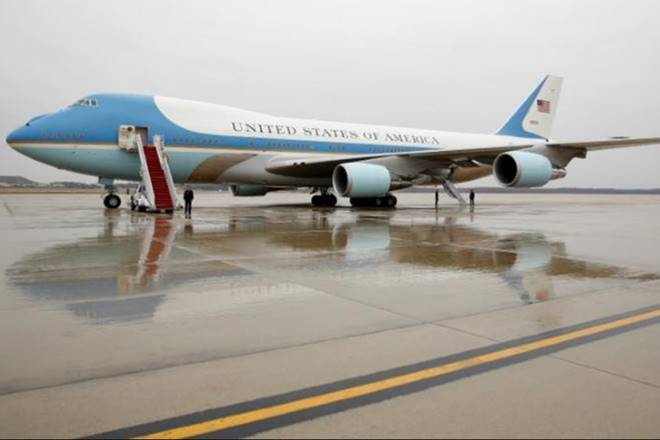 Namaste Trump, Air Force One, Donald Trump, Melania Trump, Boeing 747-200B aircraft, C-130 Hercules, Sardar Vallabhbhai Patel International airport