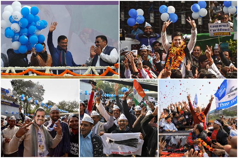 Delhi election, Delhi election result live, Delhi election 2020 result, Delhi election live update, Delhi election result eci, Delhi election result seat wise, arvind kejriwal, arvind kejriwal election result