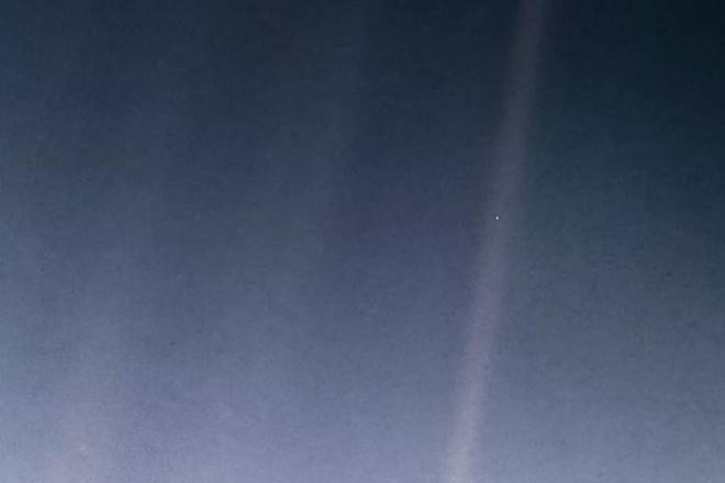 It is known as an iconic picture as it was the last one taken by the Voyager 1 before its cameras were turned off in order to save power. It is known as an iconic picture as it was the last one taken by the Voyager 1 before its cameras were turned off in order to save power.