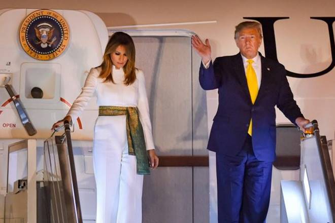 US President Donald Trump, McDonald, burger, steak, meatloaf, Rastrapati Bhavan, Indian food, American spices, President of the United States, POTUS, First Lady of the United States, FLOTUS, Melania Trump, Jared Kushner, Atlantic salmon, fish tikka, Cajun spice, garam masala, beef, raan ali-shaan, grilled goat, rogan josh, Raisina Dal, vegetarian, non-vegetarian, aloo tikki, palak papdi, amuse-bouche, orange, golden dust, Lemon coriander shorba, soup, dum guchi matar, morels, dum gosht biryani, deg ki biryani. dessert, malpua with rabri, vanilla ice cream, salty caramel sauce, hazelnut apple pie, Ram Nath Kovind, Durbar Hall, Ashoka Hall, Taj Mahal, Kashmiri carpet US President Donald Trump, McDonald, burger, steak, meatloaf, Rastrapati Bhavan, Indian food, American spices, President of the United States, POTUS, First Lady of the United States, FLOTUS, Melania Trump, Jared Kushner, Atlantic salmon, fish tikka, Cajun spice, garam masala, beef, raan ali-shaan, grilled goat, rogan josh, Raisina Dal, vegetarian, non-vegetarian, aloo tikki, palak papdi, amuse-bouche, orange, golden dust, Lemon coriander shorba, soup, dum guchi matar, morels, dum gosht biryani, deg ki biryani. dessert, malpua with rabri, vanilla ice cream, salty caramel sauce, hazelnut apple pie, Ram Nath Kovind, Durbar Hall, Ashoka Hall, Taj Mahal, Kashmiri carpet