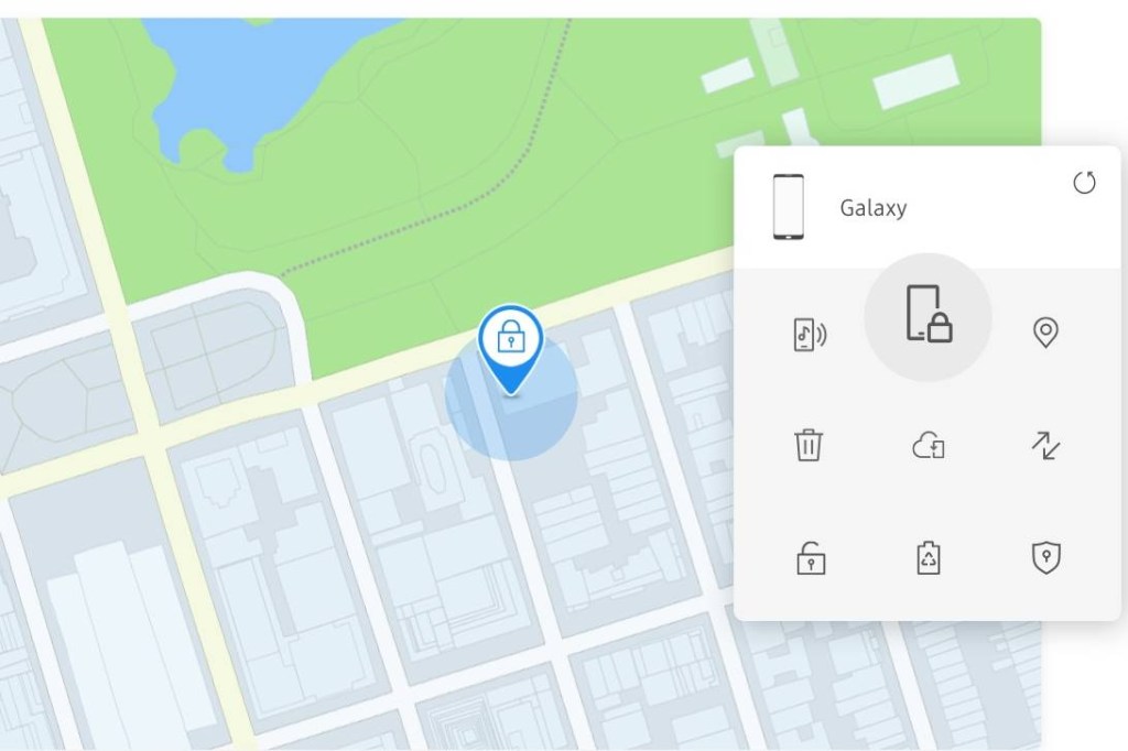 "Find My Mobile" is a default application on Samsung smartphones that tracks the phone when it is lost or misplaced. (Courtesy: Samsung)