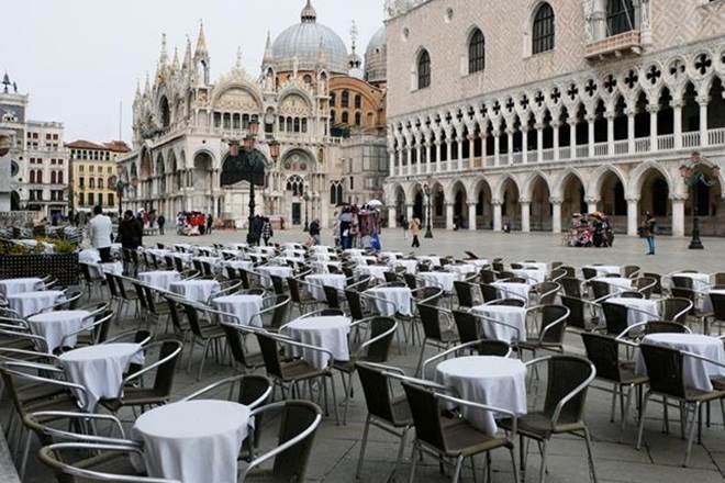 "Bars, pubs, restaurants, hairdressers and canteen services will close. Home delivery is allowed." (Reuters image) "Bars, pubs, restaurants, hairdressers and canteen services will close. Home delivery is allowed." (Reuters image)